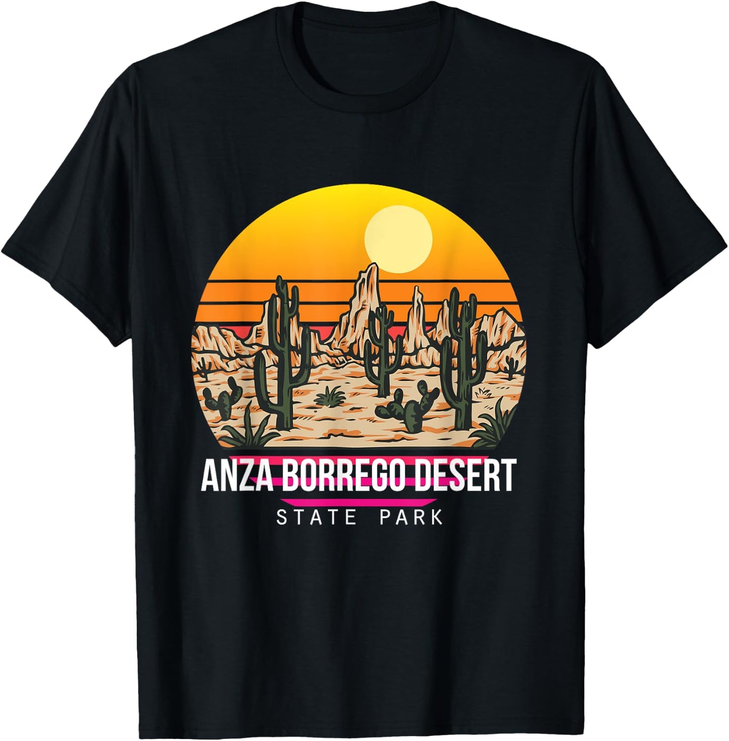 Anza Borrego Desert State Park Cactus Colorado Souvenir Hike T-Shirt - T-Shirt | Black