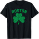 Boston Shamrock Clover Irish Pride St. Patrick's Day T-Shirt - T-Shirt | Black