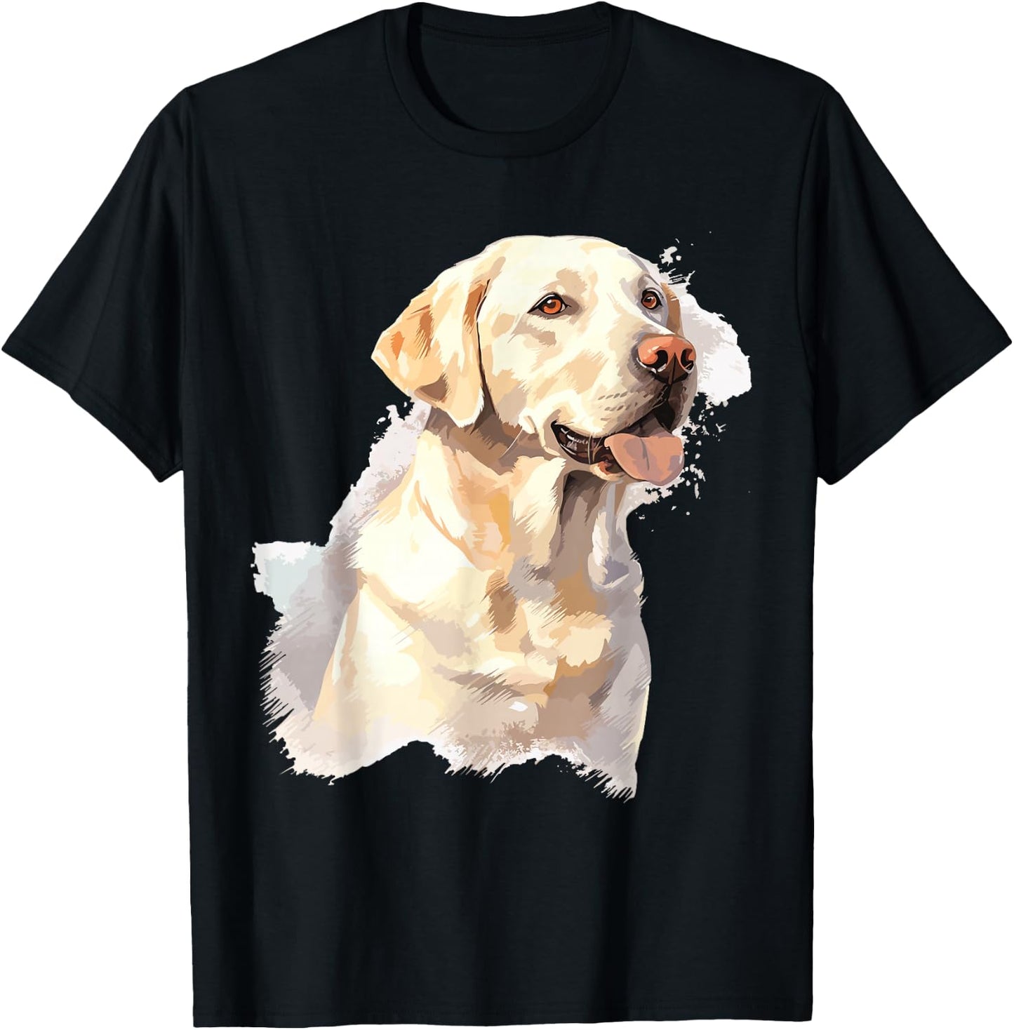 Labrador Watercolor T-Shirt - T-Shirt | Black
