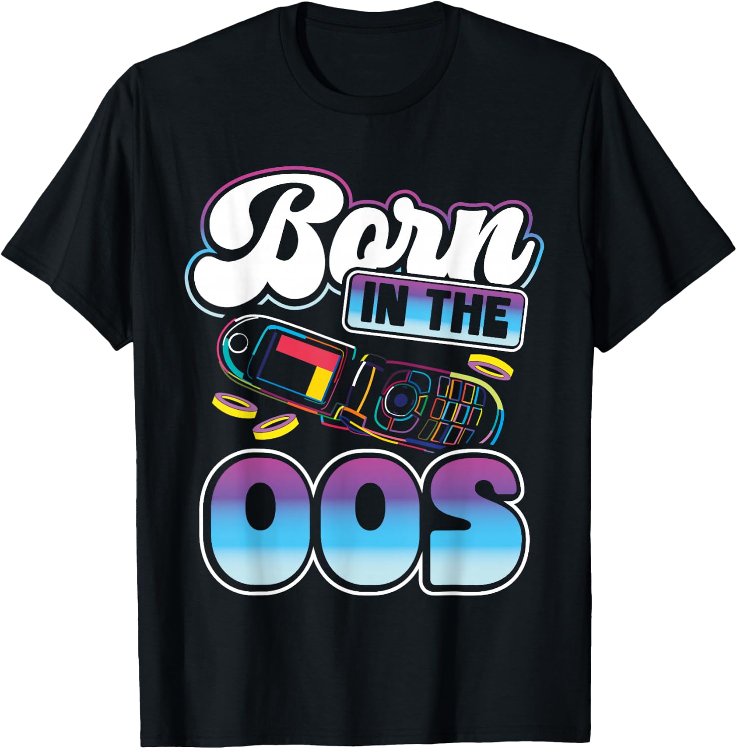 Born In The 00s | 2000 T-Shirt - T-Shirt | Black
