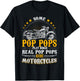 Some Pop Pops Play Bingo Real Pop Pops Ride Motorcycles T-Shirt - T-Shirt | Black
