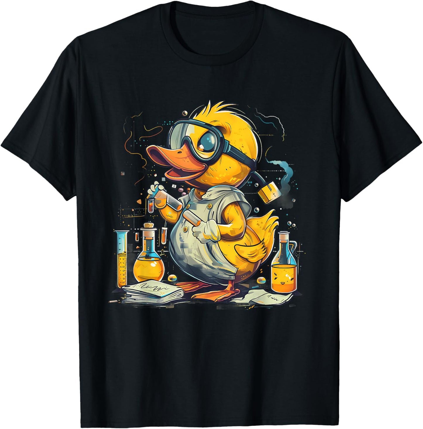 Rubber Duck Chemists Physics Rubber Duckie Science Teacher T-Shirt - T-Shirt | Black