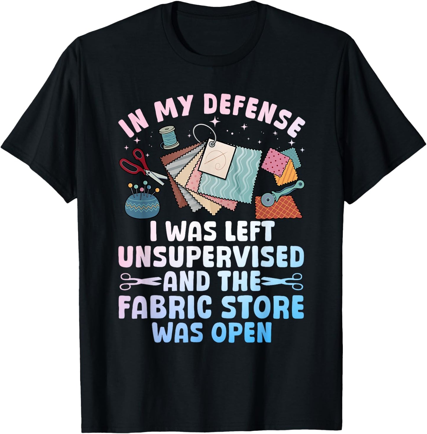 Funny Quilting Design Women Sewing Sew Quilter Sewer T-Shirt - T-Shirt | Black