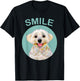 Funny Dog Shirt - Smiling Maltese Women Kids T-Shirt - T-Shirt | Black