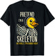 Skeleton Rubber Duck Spooky Duckling T-Shirt - T-Shirt | Black