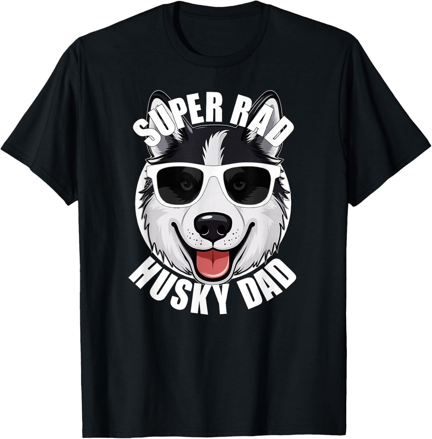 Husky Dad Funny Father’s Day Siberian Husky Dog Dad Men’s T-Shirt - T-Shirt | Black