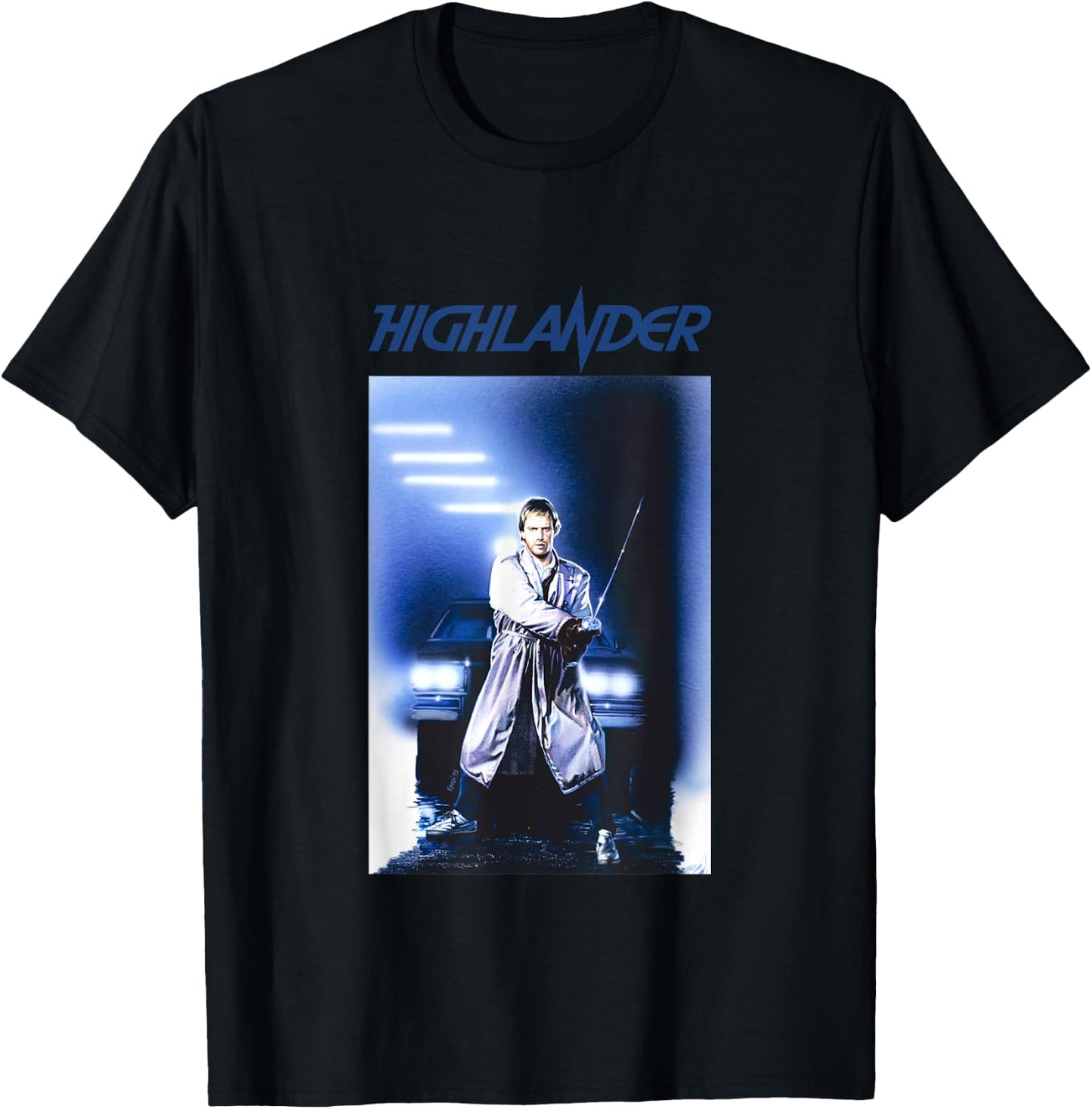 Highlander 1986 Dragon Head Katana T-Shirt - T-Shirt | Black