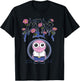 Smiling Friends PIM Going to Be Okay Flower Text Cartoon T-Shirt - T-Shirt | Black