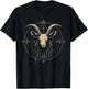 Goat Baphomet Satanic Goat Satanist Witchcraft Occult T-Shirt - T-Shirt | Black