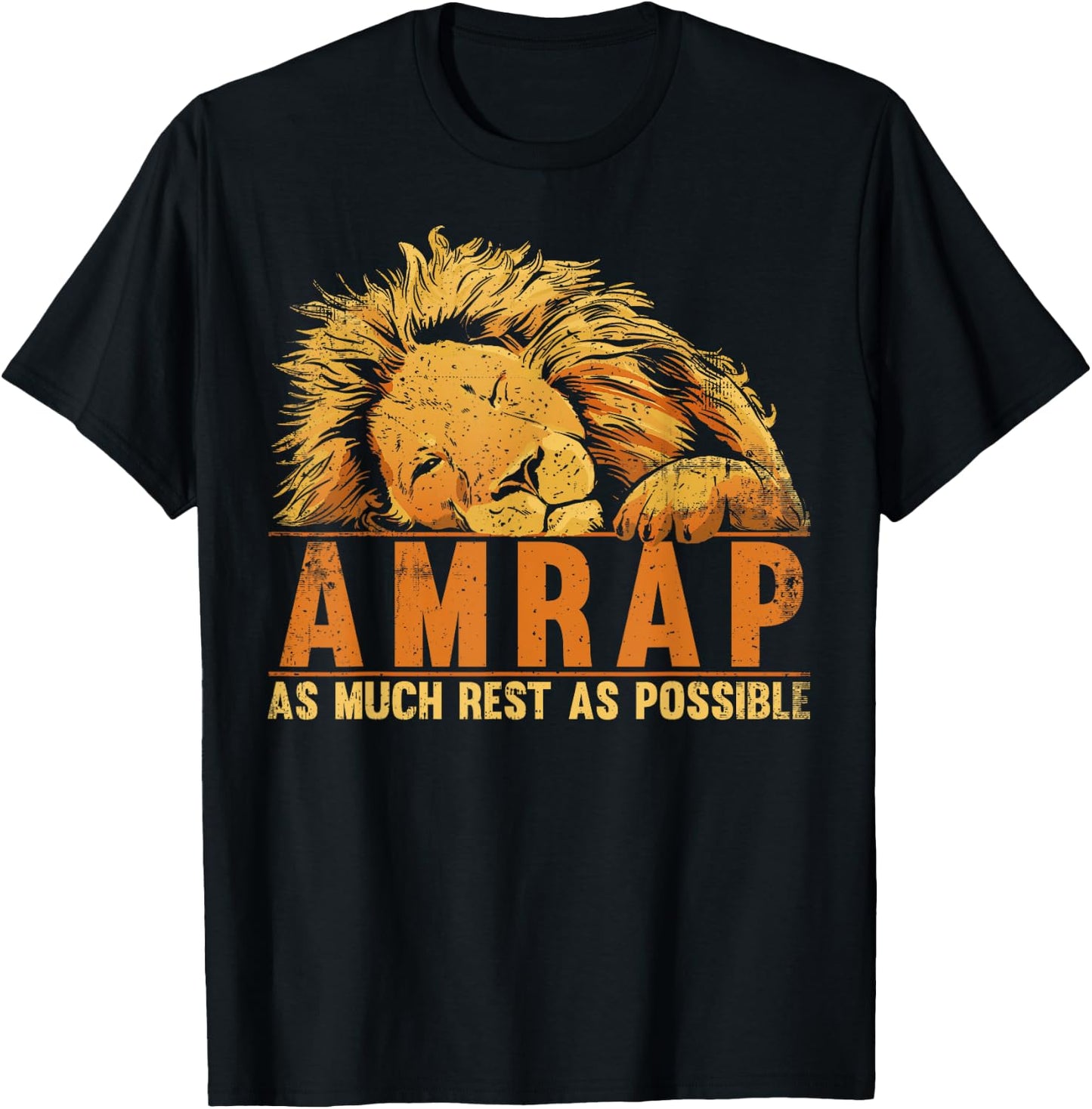 AMRAP As Much Rest As Possible T-Shirt - T-Shirt | Black