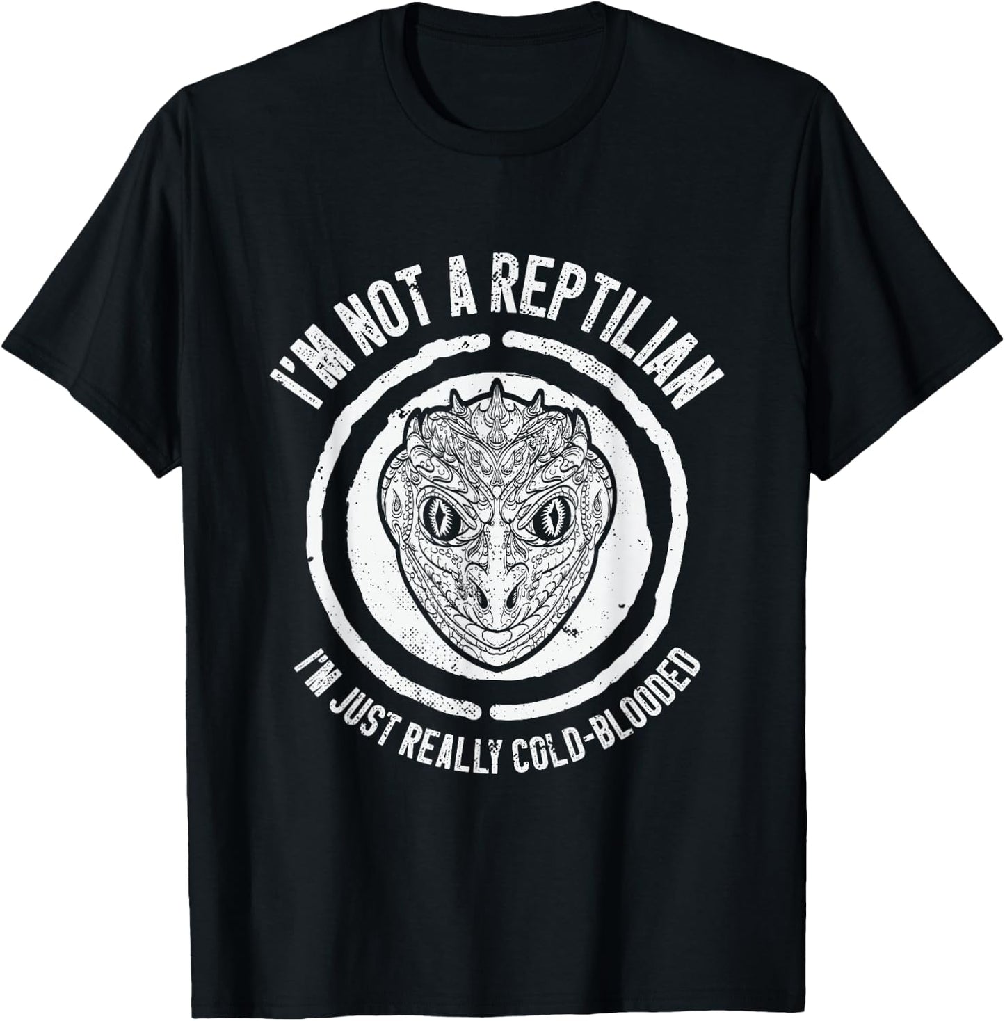 Lizard Reptilian Agenda Conspiracy Theory T-Shirt - T-Shirt | Black