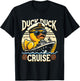 Vintage Duck Duck Cruise Funny Family Cruising Matching T-Shirt - T-Shirt | Black