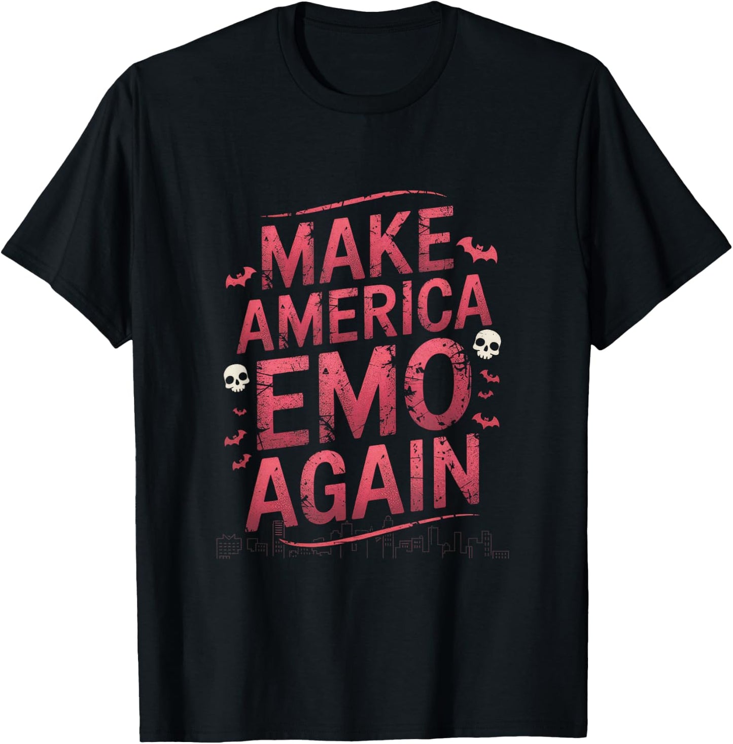 Make America Emo Again - Make America Emo Again T-Shirt - T-Shirt | Black