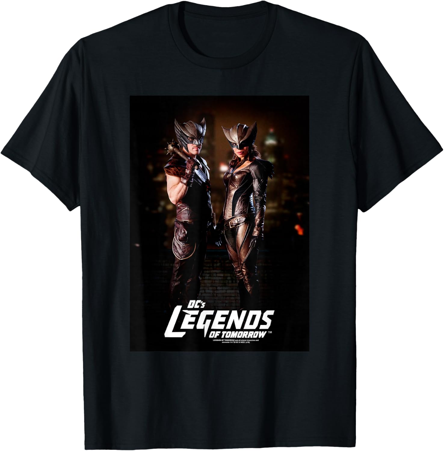 Legends of Tomorrow Hawkman & Hawkgirl T-Shirt - T-Shirt | Black