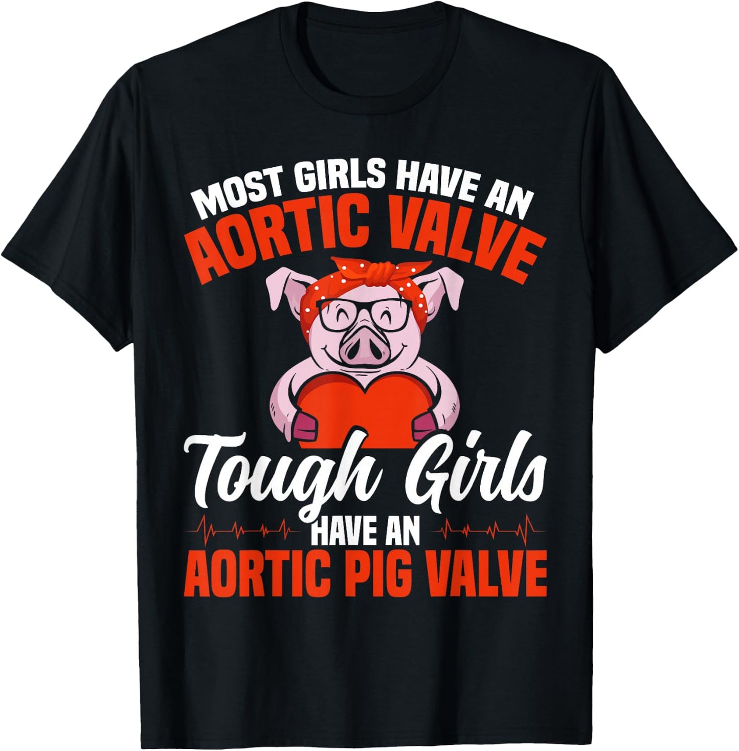 Heart Surgery Warrior Aortic Dissection Aortic Valve Repair T-Shirt - T-Shirt | Black