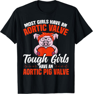Heart Surgery Warrior Aortic Dissection Aortic Valve Repair T-Shirt - T-Shirt | Black
