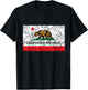 California Republic Cali Flag SoCal Norcal Cencal T T-Shirt - T-Shirt | Black