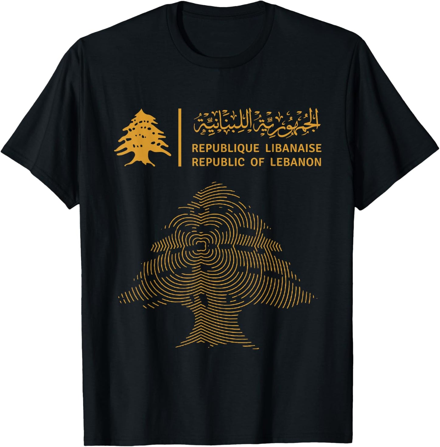 Libanon, Libanon-Flagge, Libanon-Flagge. T-Shirt - T-Shirt | Black