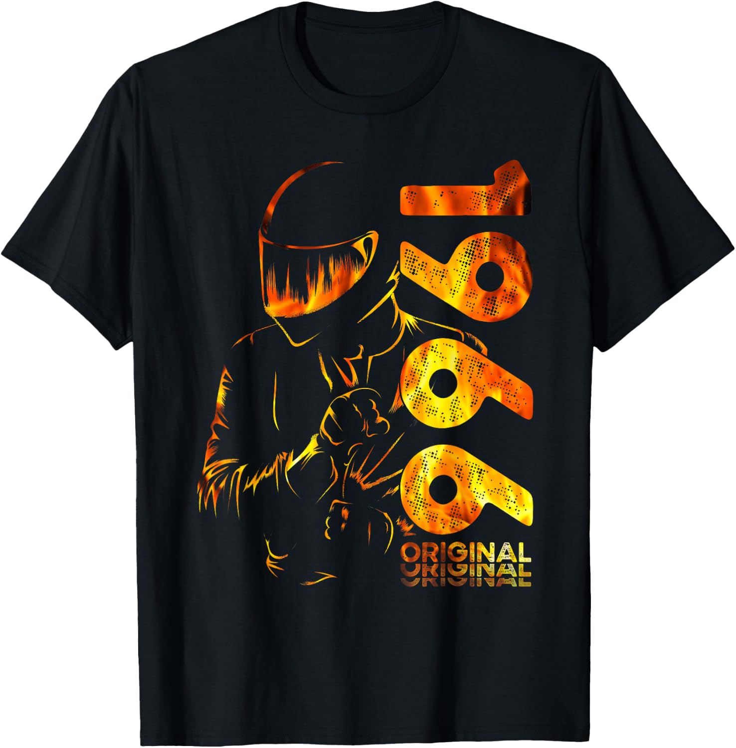 60. Geburtstag Mann Motorrad Motorradfahrer Biker 1966 T-Shirt - T-Shirt | Black