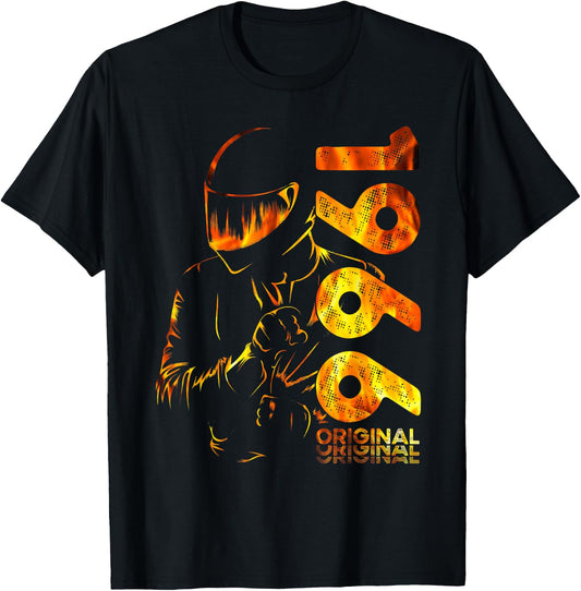 60. Geburtstag Mann Motorrad Motorradfahrer Biker 1966 T-Shirt - T-Shirt | Black