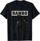 Rambo First Blood Helicopter Poster, Red, S T-Shirt - T-Shirt | Black