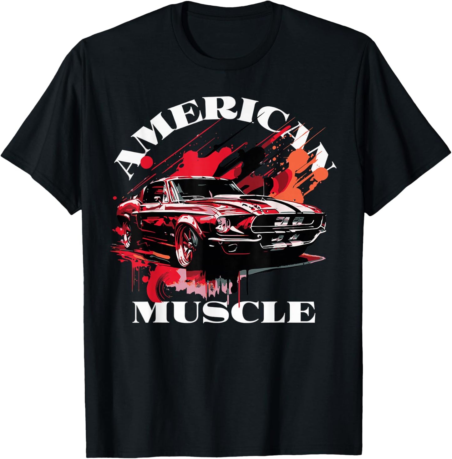 Klassisches amerikanisches Muscle-Car T-Shirt - T-Shirt | Black