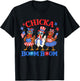 Chicka Boom Boom 4th of July Patriotic Chicken Independence T-Shirt - T-Shirt | Black