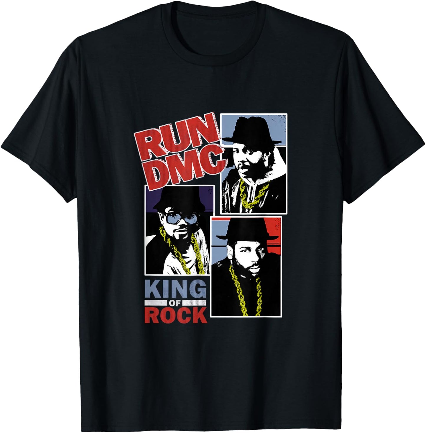 RUN DMC Clip Portraits T-Shirt - T-Shirt | Black
