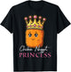 Chicken Nugget Princess Cute Nugget Girl Funny Chicken T-Shirt - T-Shirt | Black