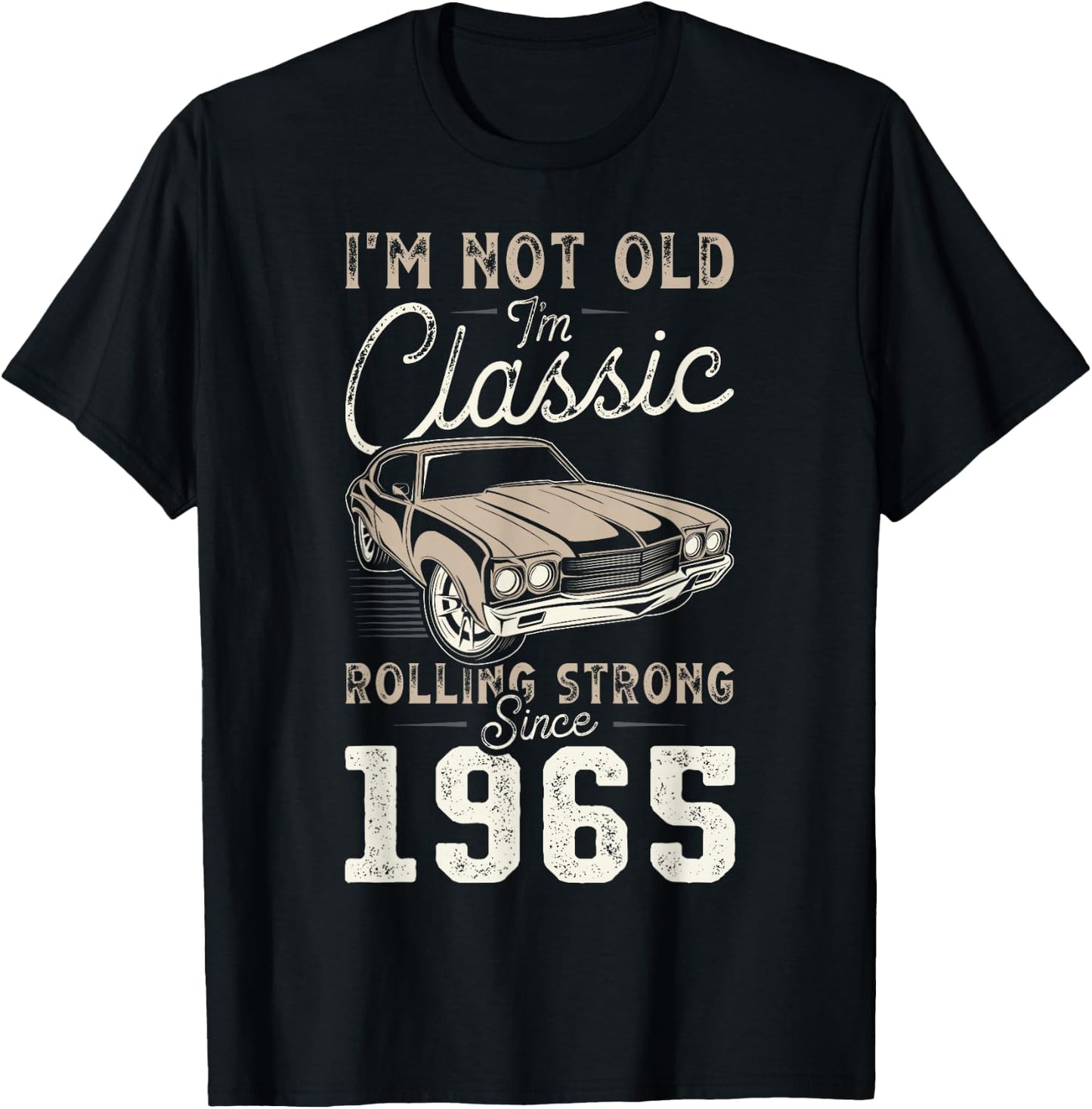 Oldtimer Jahrgang 1965 61. Geburtstag T-Shirt - T-Shirt | Black