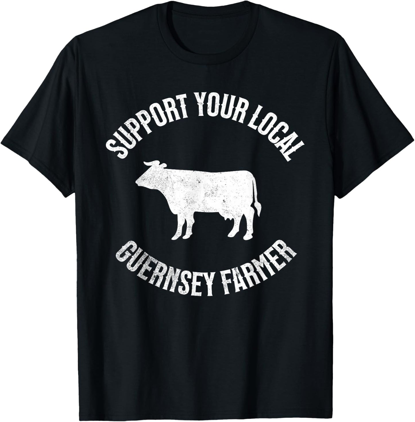 Guernsey Cow Cattle Farmer Diary T-Shirt - T-Shirt | Black