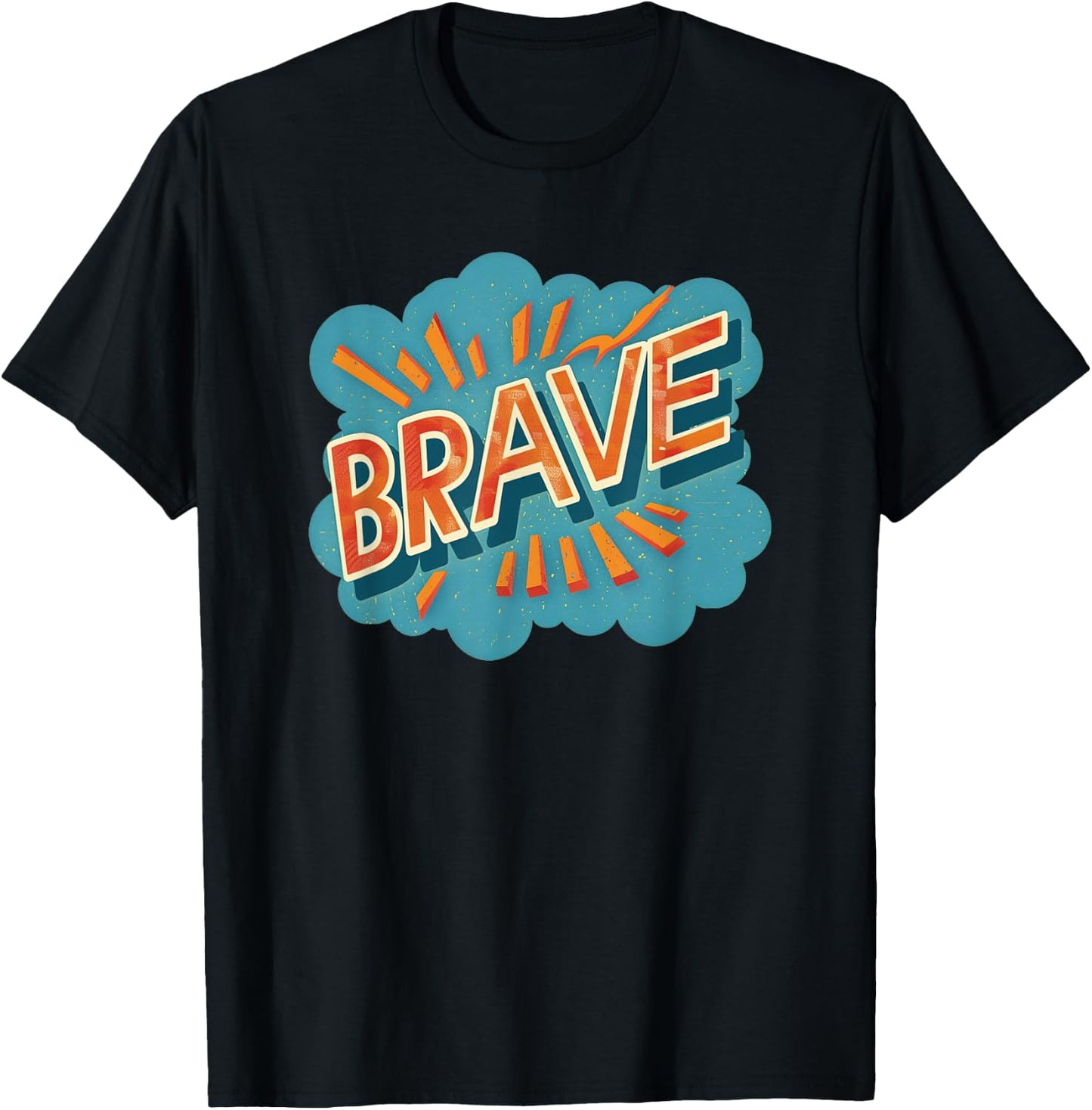 Brave Emblem Costume for cool Boys and Girls T-Shirt - T-Shirt | Black