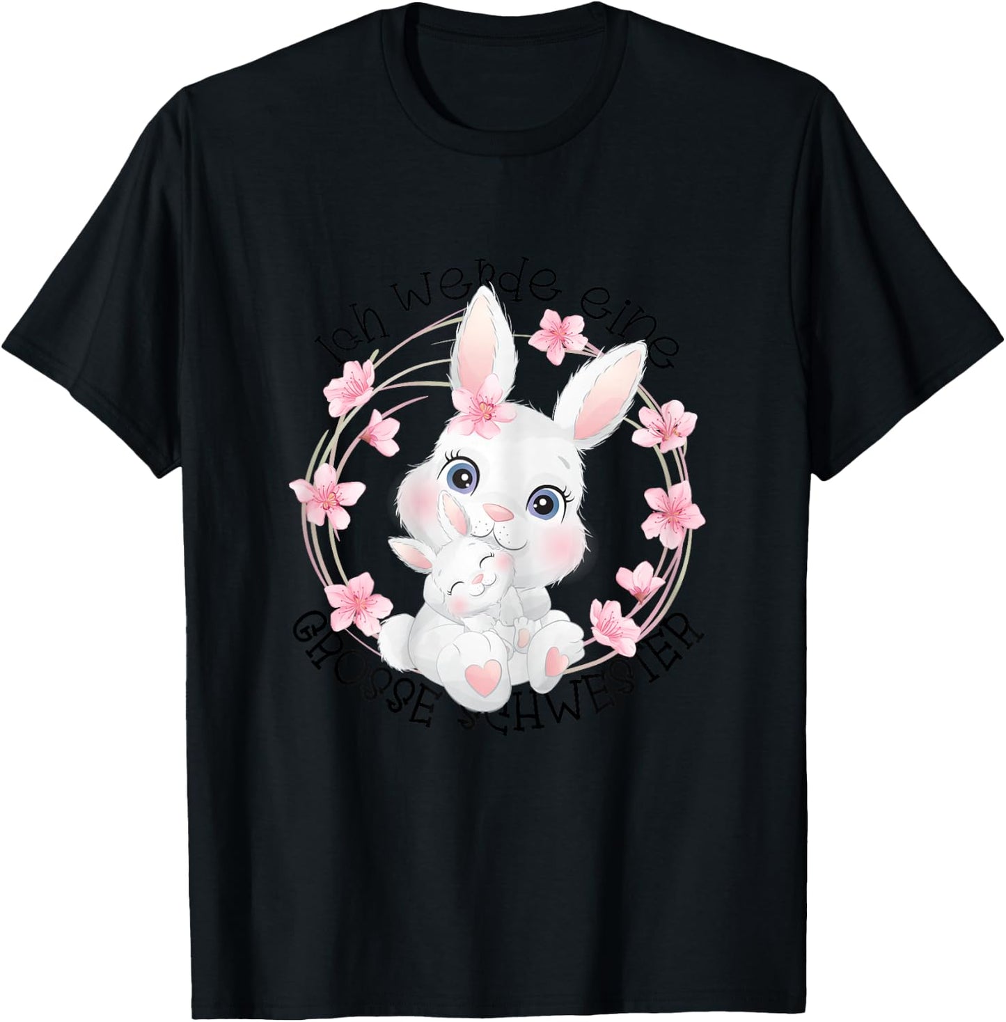 Ich Werde Große Schwester 2026 T-Shirt - T-Shirt | Black