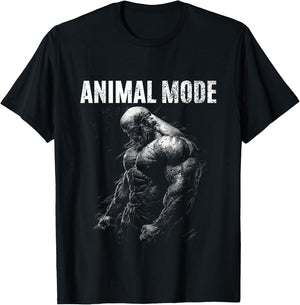 Bodybuilder Spruch Training Animal Mode T-Shirt - T-Shirt | Black