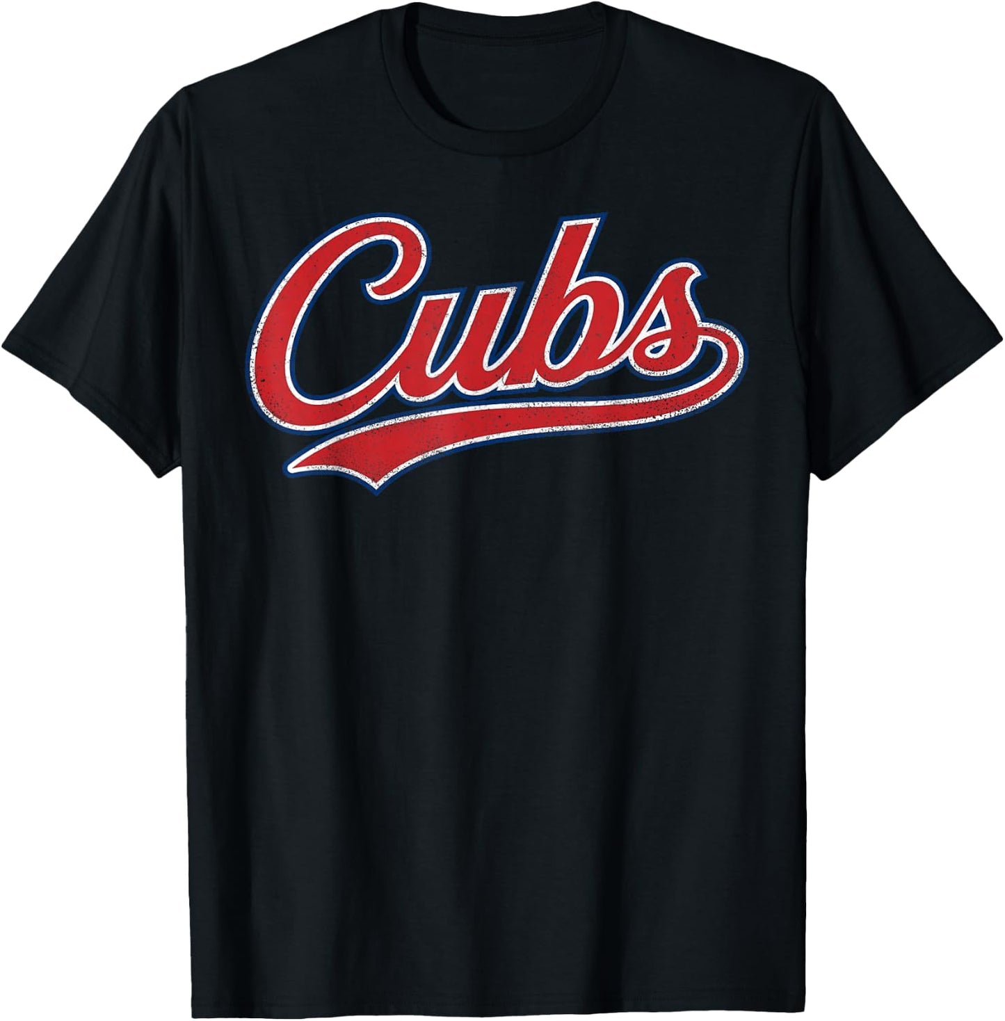 Vintage Blue Cubs Gifts Women Boys Girls Kids T-Shirt - T-Shirt | Black
