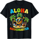 Funny Pinapple Beach Back To School Day Aloha Kindergarten T-Shirt - T-Shirt | Black