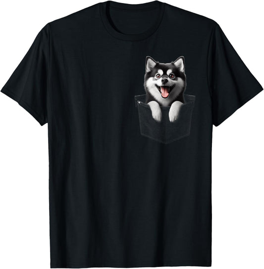 Pocket Alaskan Klee Kai Cute Dog Lover Owner Gift T-Shirt - T-Shirt | Black