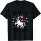 Enfant J'peux Pas J'ai 4 ans Unicorn Top Girl , white, 2 T-Shirt - T-Shirt | Black