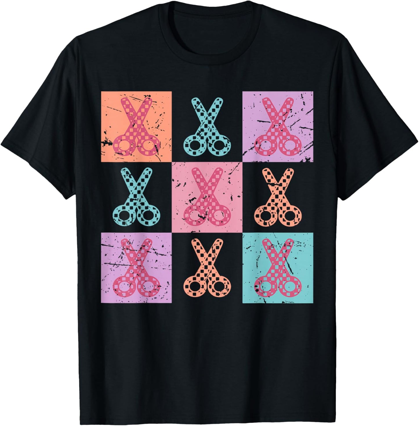 Hairstylist Cosmetology Assistant Scissors Beauty Salon T-Shirt - T-Shirt | Black