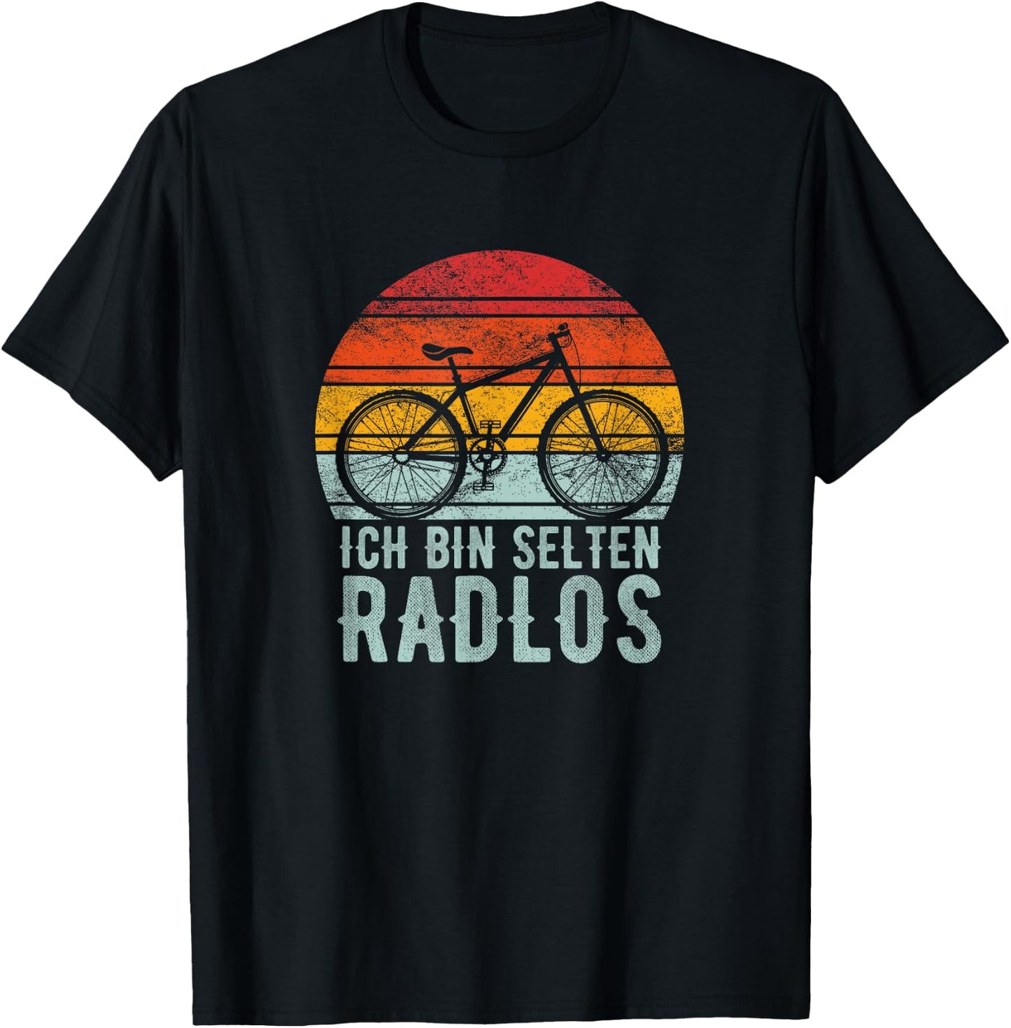 Rare Radlos Cyclist Mountain Bike Road Bike Bicycle , black T-Shirt - T-Shirt | Black