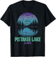 Pistakee Lake Illinois Outdoors Vintage T-Shirt - T-Shirt | Black