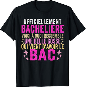 Bachelor 2024 baccalaureate congratulation bac 2024 humour , Black T-Shirt - T-Shirt | Black