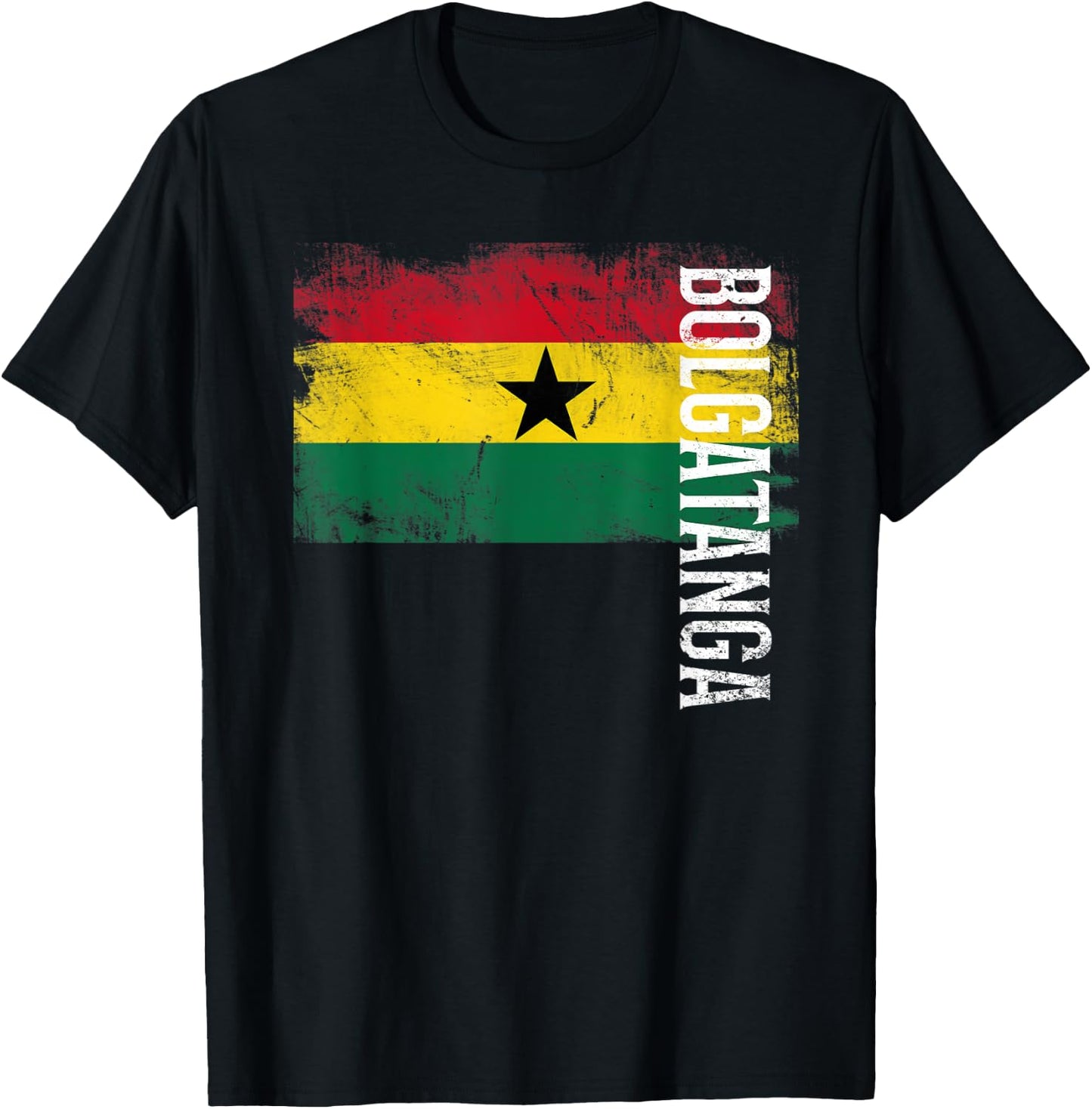 Bolgatanga Ghana Flag Shirt For Ghanaians Men, Women, Kids T-Shirt - T-Shirt | Black