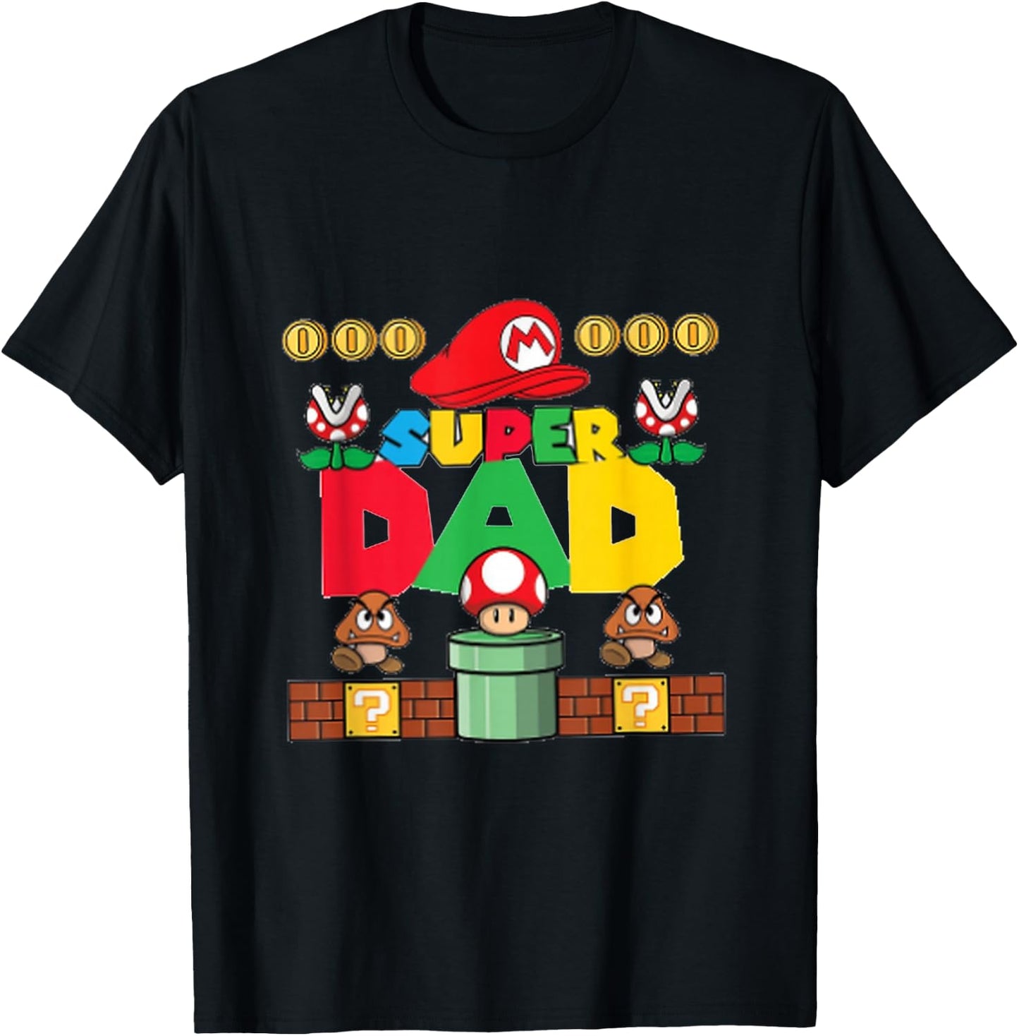 Amazing Papa Illustration T-Shirt - T-Shirt | Black