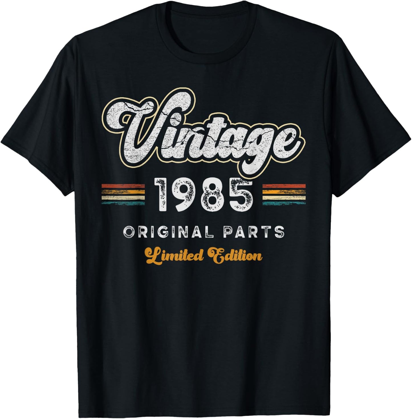 Vintage 1985 Original Parts 40th Birthday T-Shirt - T-Shirt | Black