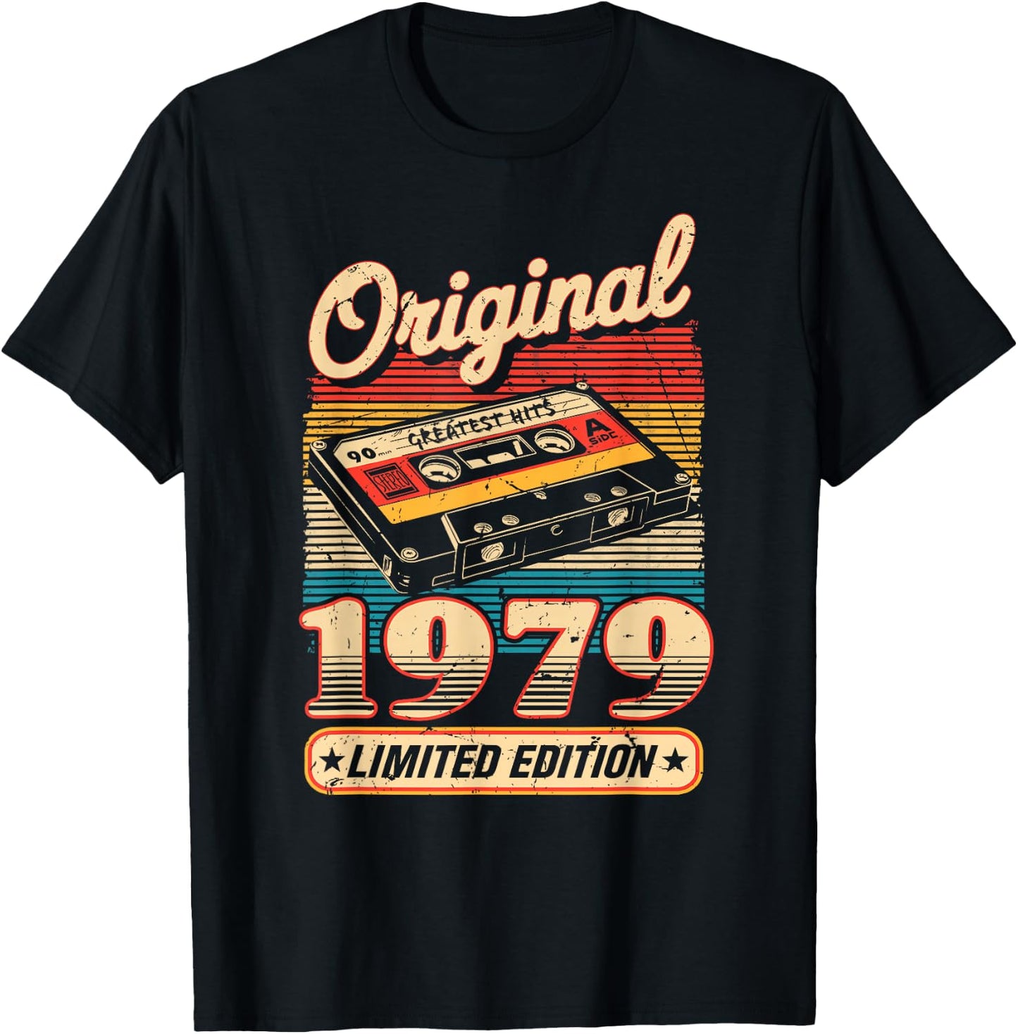 46th Birthday Retro Vintage 1979 Men Women T-Shirt - T-Shirt | Black