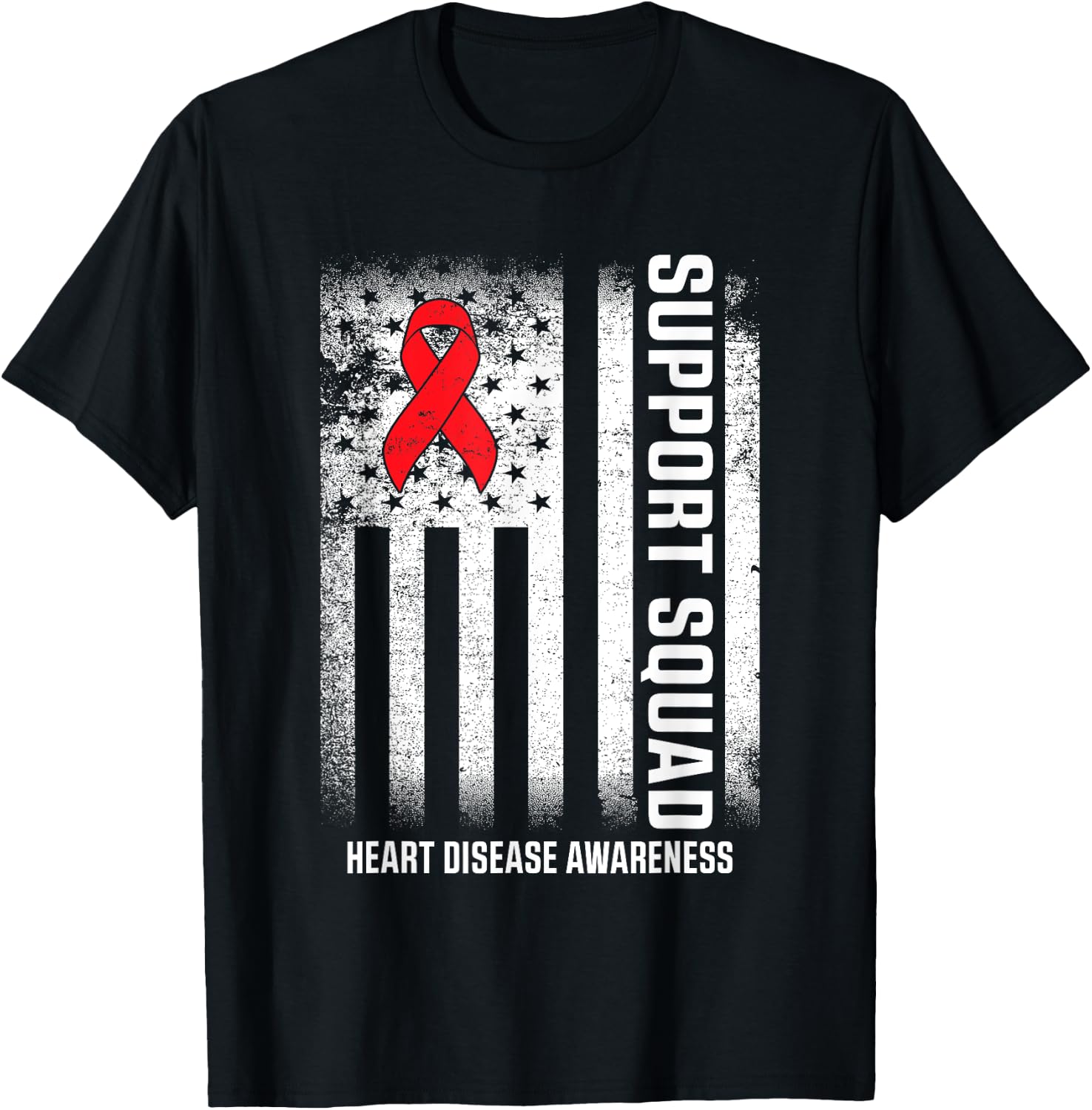 Heart Disease Awareness Month Open Heart Diseases Surgery T-Shirt - T-Shirt | Black