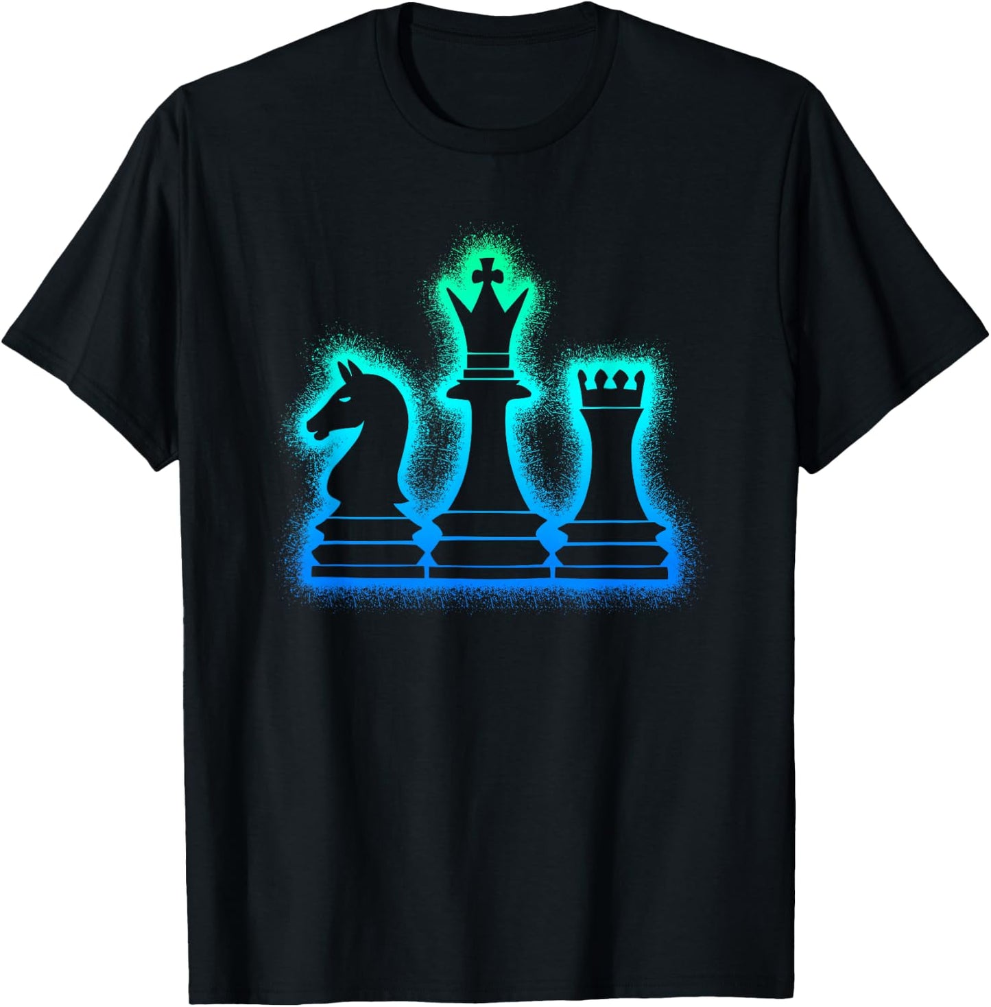 Chess Figures Chess Game Children's Men's Boys Chess , black, S T-Shirt - T-Shirt | Black