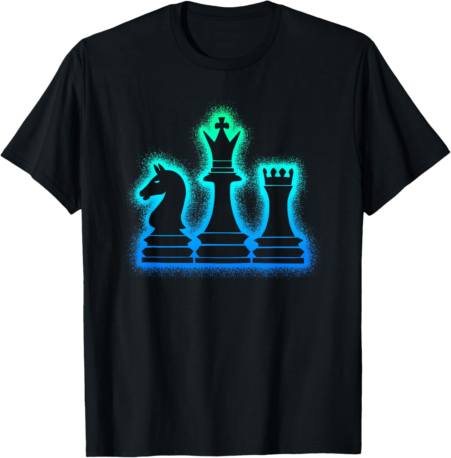 Chess Figures Chess Game Children's Men's Boys Chess , black, S T-Shirt - T-Shirt | Black