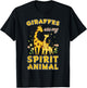 Giraffes Are My Spirit Animal Giraffe T-Shirt - T-Shirt | Black